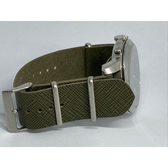 Fossil FS4532 Men's Grant Chronograph Green Leather Analog Dial Watch JK35 - Picture 11 of 11